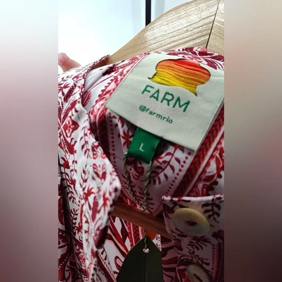 Off-White Tropical Cameo Organic Cotton Romper - Picture 6 of 6